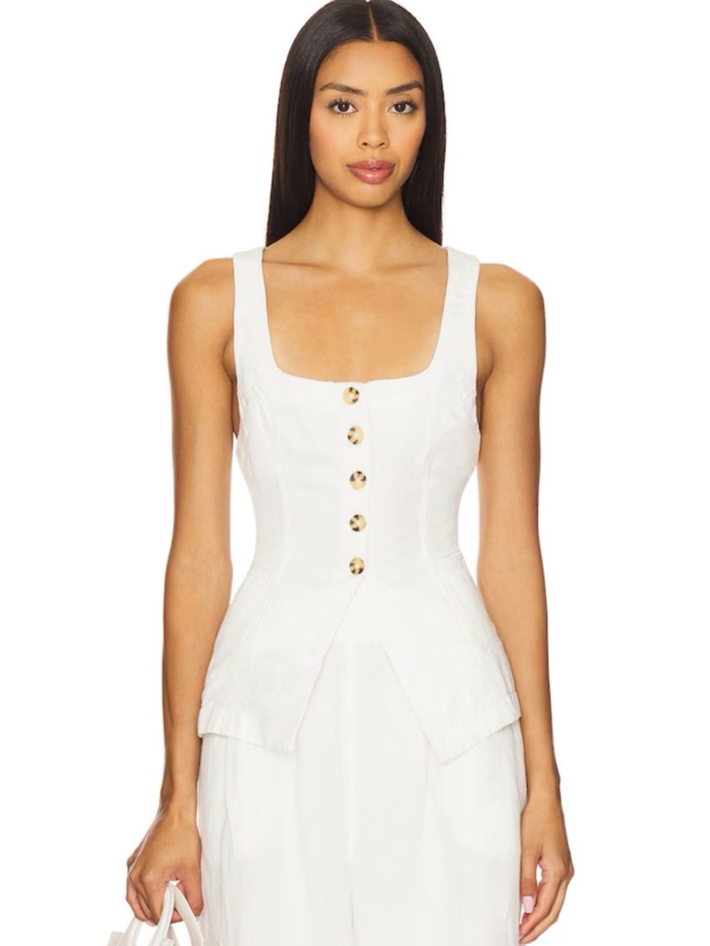 NWT LSPACE Sofie Linen Vest
